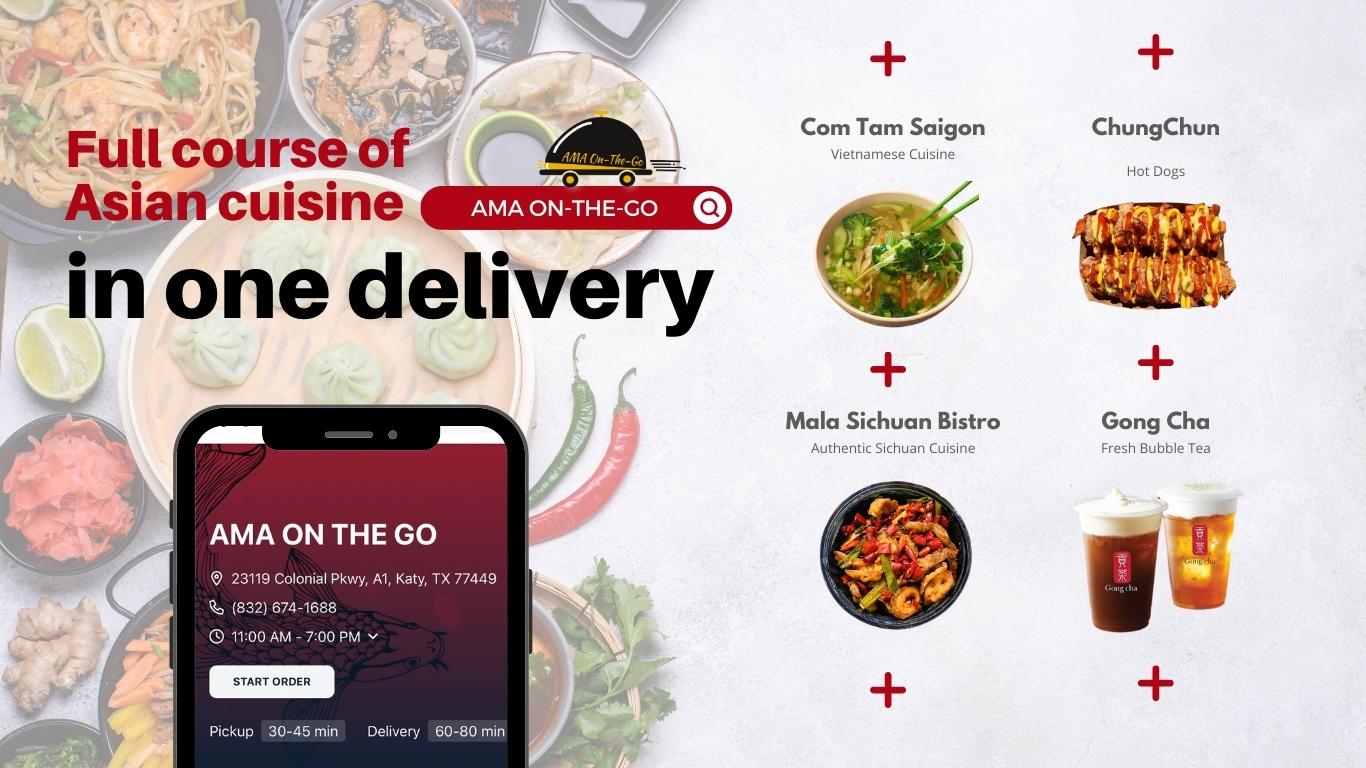 Full course of Katy Asian Town cuisine in one delivery
